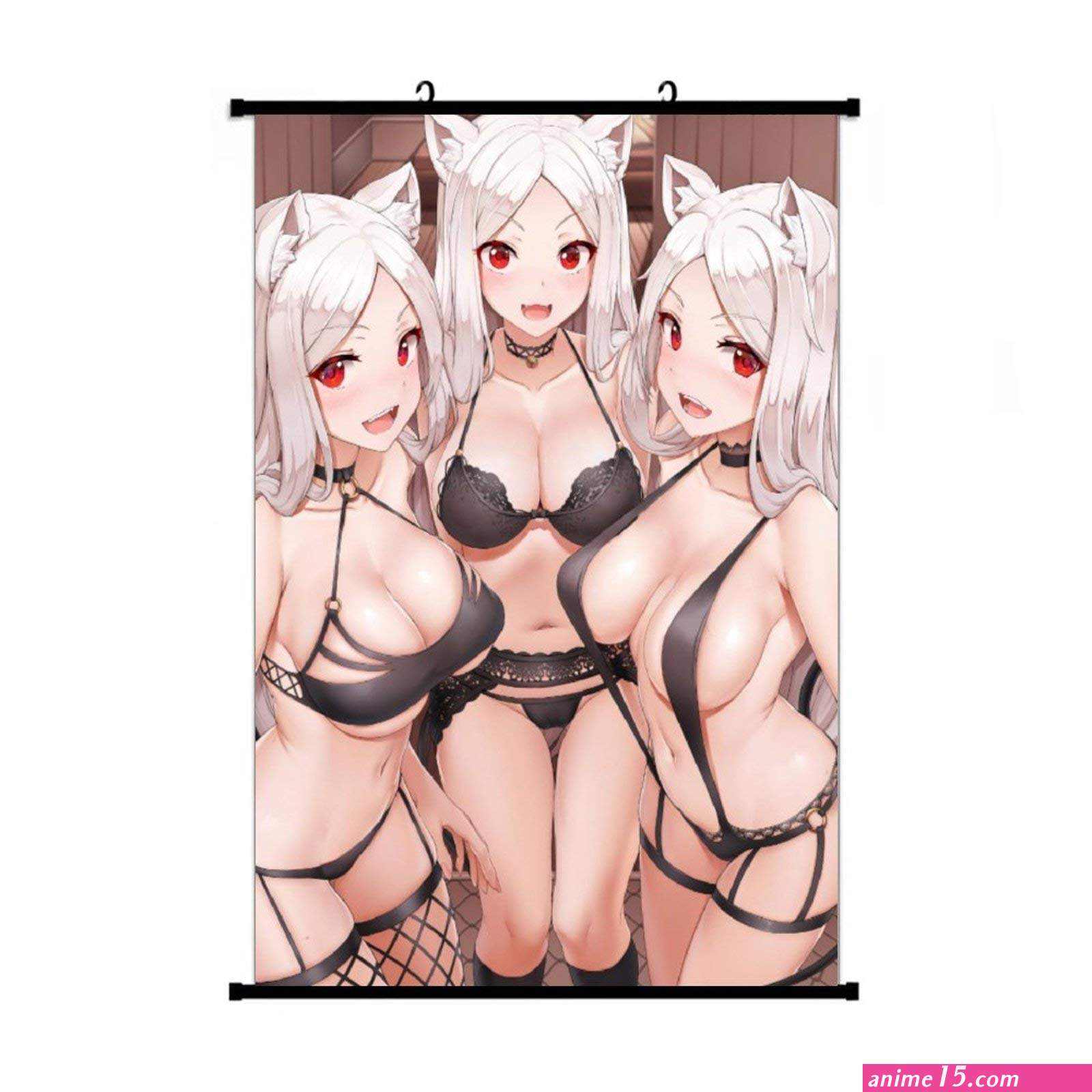 Cerberus Hell Lingerie Sexy Anime Game Character Wall Fabric Scroll Poster for Perfect Home Wall Decoration :.au: Home