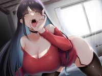 big boobs mole on breast suggestive oral sex anime choker anime girls