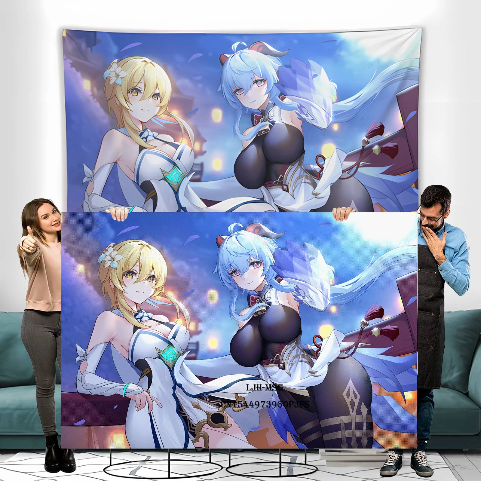 Genshin Impact Anime Porn Posters Naked Truth Sex Uncensored Canvas Wall Art Hentai Boobsgirl Sexy Tapestries Waifu Girl Decor