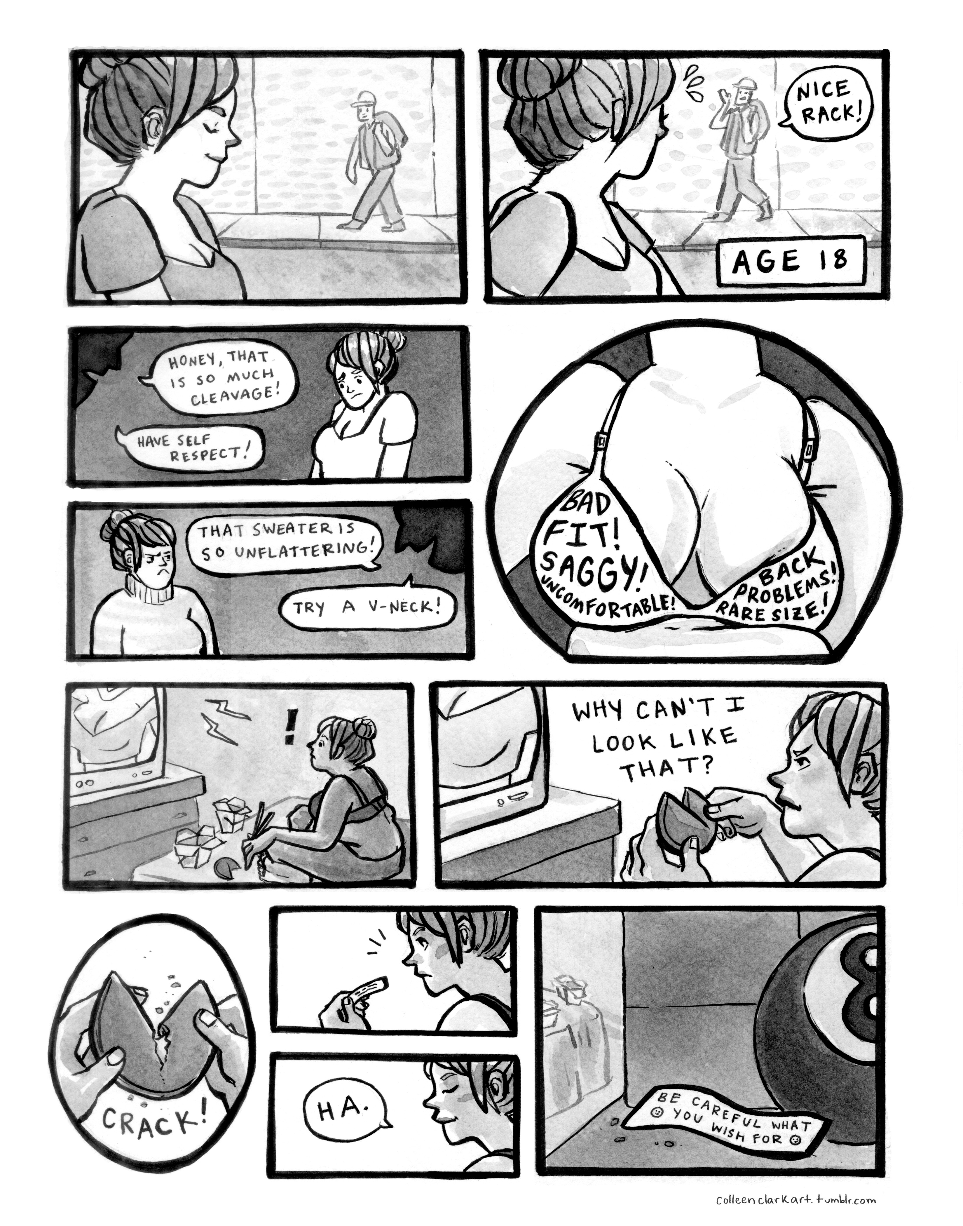 Colleen Clarks Body Image Comic Perfectly Sums Up How Complicated Boobs Are
