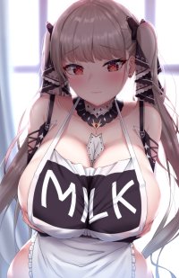 Formidable Azur Lane Dearonnus partially clothed big boobs anime girls Azur Lane huge breasts anime apron naked apron