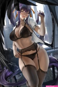Cartoon High School DXD Akeno Big Boobs Print Canvas Anime Sexy Nude Girl HD Painting Poster Living Room Bedroom Handing Picture