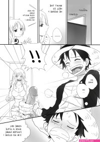Post 2102017: comic Luna MonkeyD.Luffy Nami OnePiece