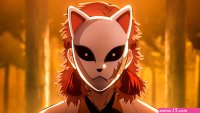 Sabito Kimetsu No Yaiba Mask 4K Wallpaper 51