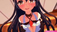 Girl from anime porn game nicely drilled after giving blowjob