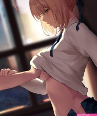Rule 34 Grabbing her Breast