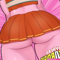 Anime Butt Slaps 8 Mina pinky My Hero