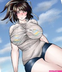 cookie crumbler 4 Comm Slots Left on X: Wet t-shirt Asuka! She has a small tum but I guess its hard to see lol. I wanted to practice drawing wet shirts....