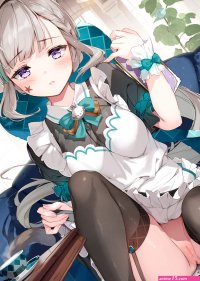 miyase mahiro genshin impact lynette genshin impact animal ears anus maid nekomimi nopan photoshop pussy pussy juice skirt lift stockings tail tattoo thighhighs uncensored waitress