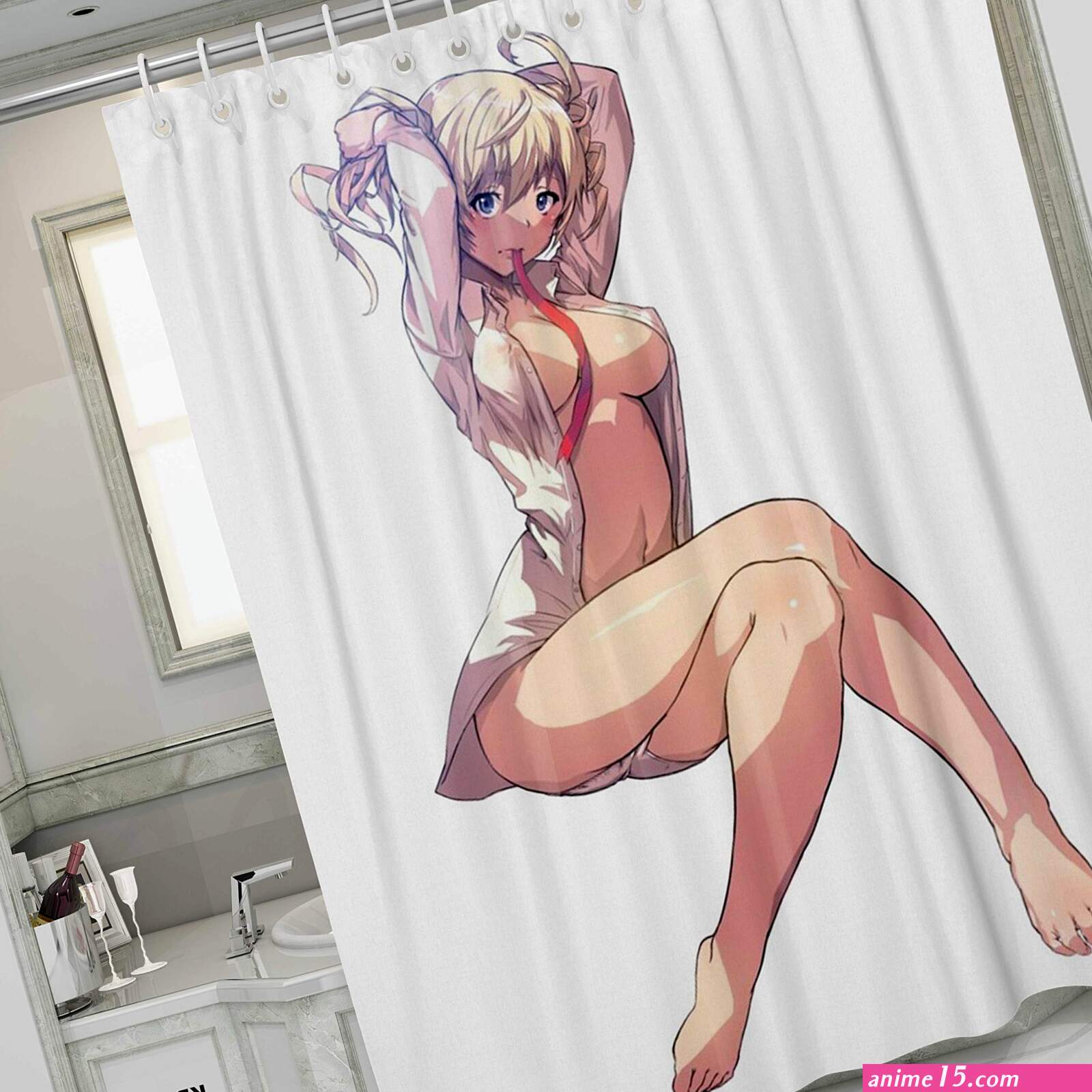 KR.LIF Anime Sexy Naked Pretty Girl Shower Curtain Fantasy Fairy Tale Woman Charming Girls Beautiful Bathing Waterproof Polyester Fabric Decoration 60x71 Inch with Hooks White : Amazon.ca: Home