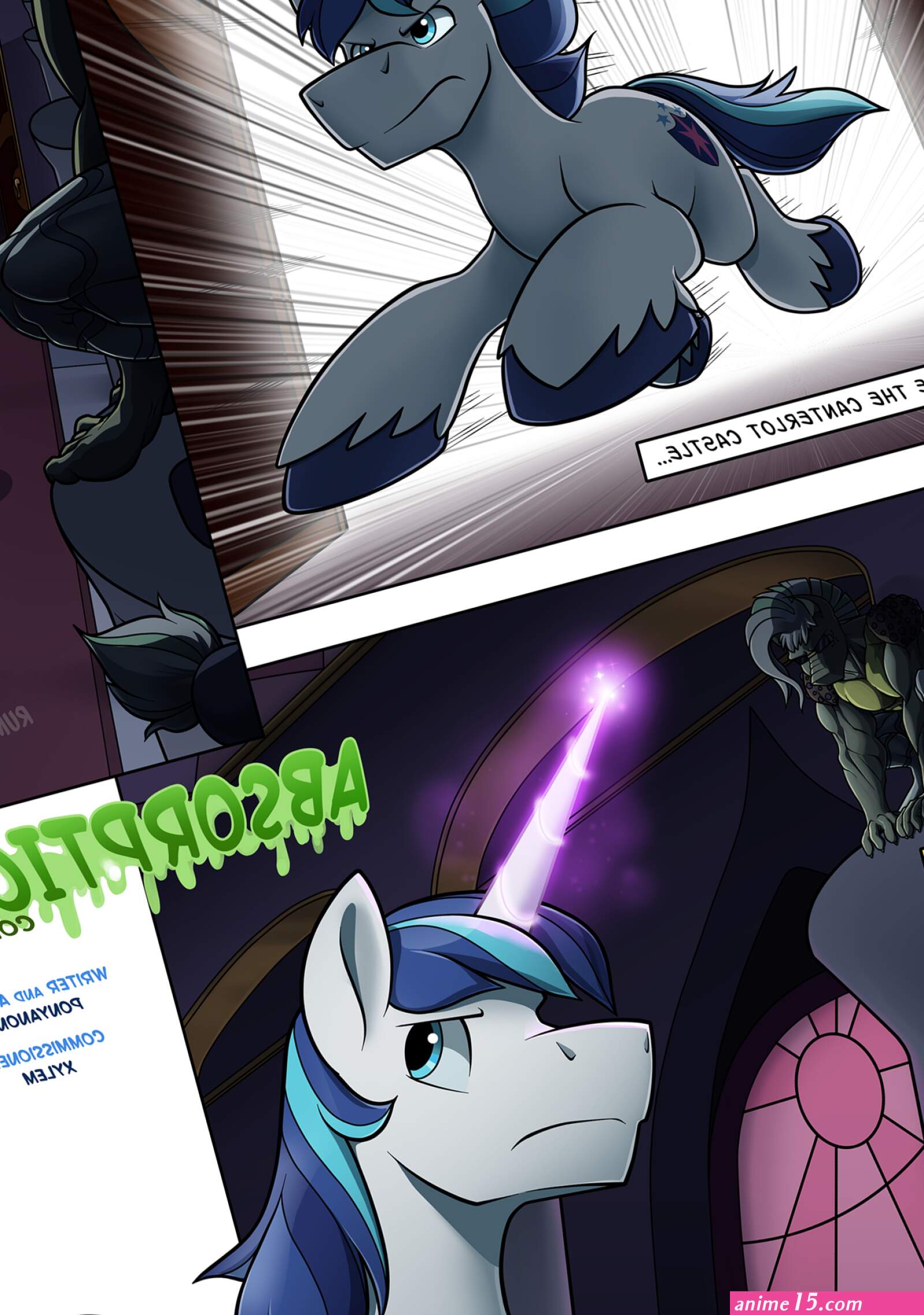 Commission- Absorption Comic pg1 by PonyAnony -- Fur Affinity dot net