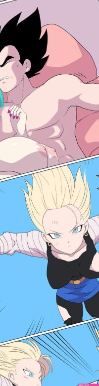 Porn comic Vegeta VS Android 18. Zetarok. Sex comic sexy beauties are