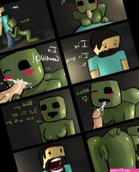 Post 885992: comic Creeper Minecraft psyk323 Steve