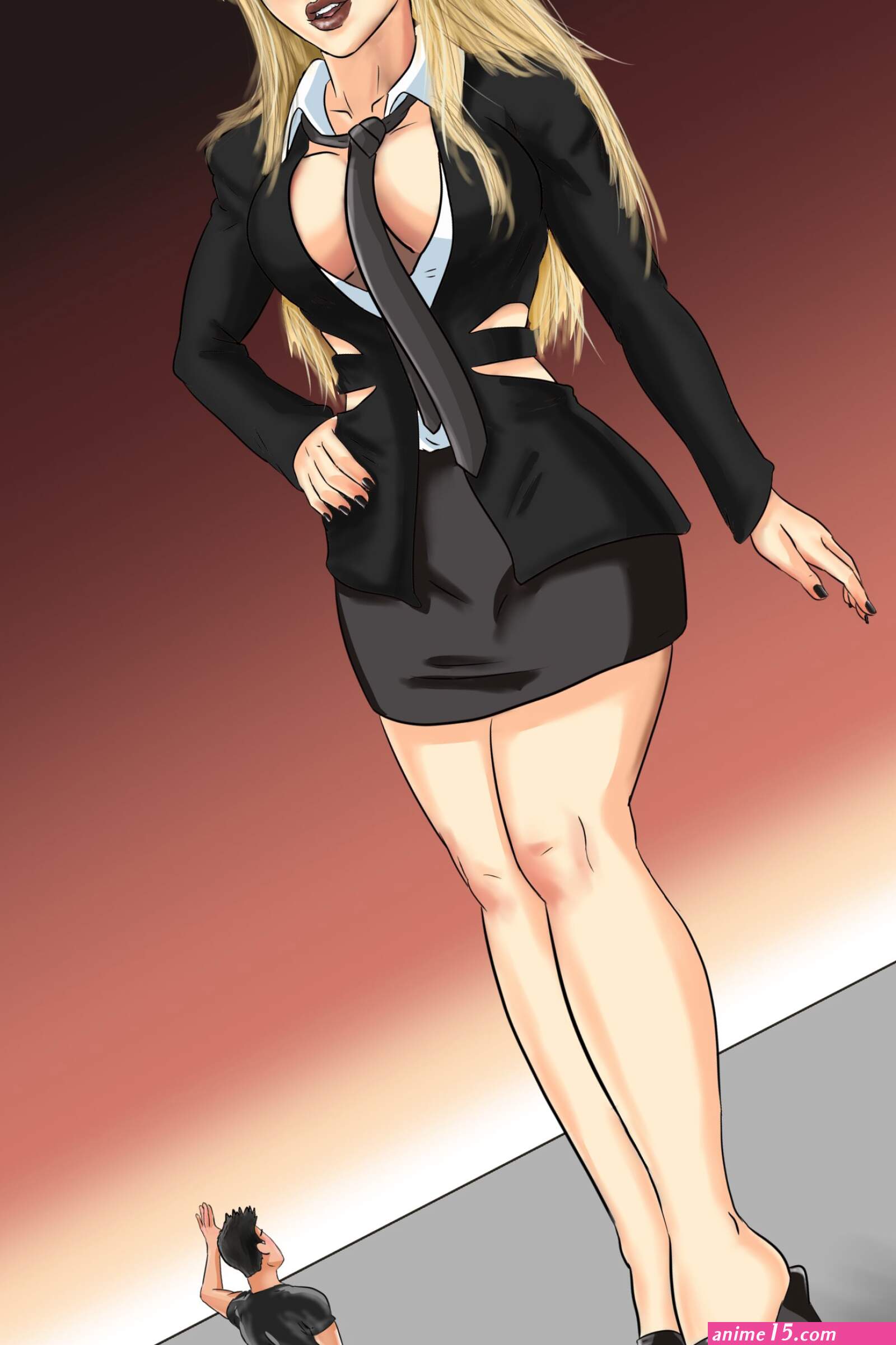 KasumiKills on X: Mini Giantess Commission finished! Thank you! giantess sexy blonde anime ecchihentai art kasumikills shrunk highheels feet