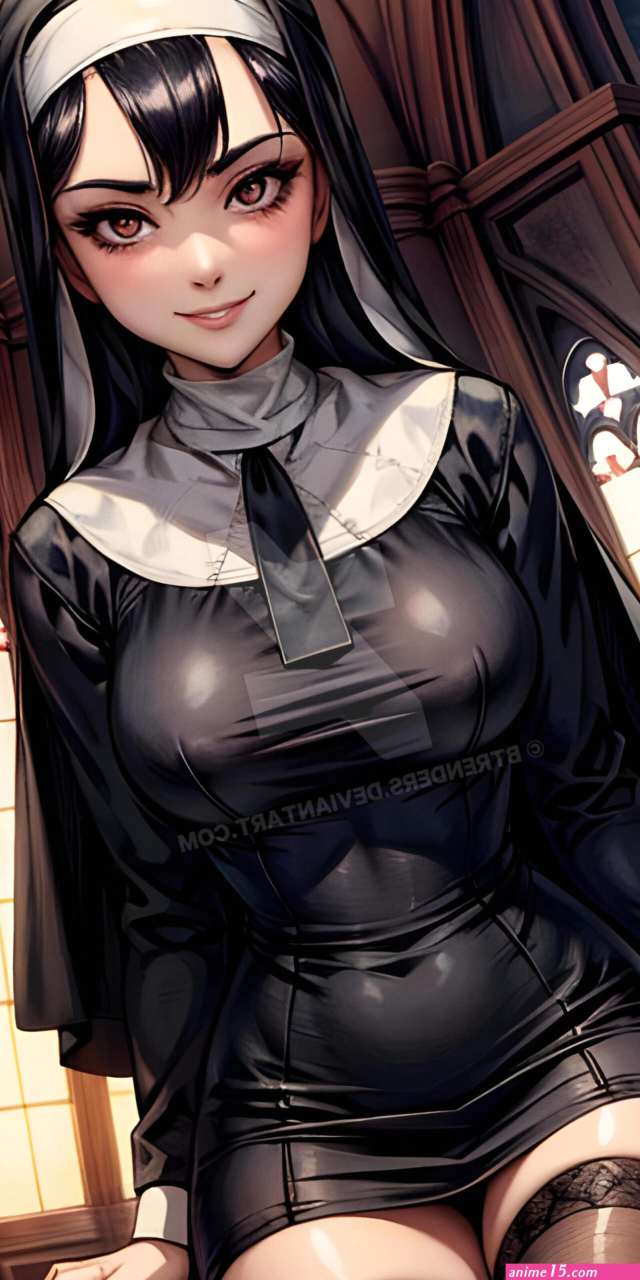 Sexy Nun Anime Girl 9 by BTRenders on DeviantArt