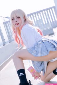 Byoru women model Asian cosplay ass Kitagawa Marin Sono Bisque Doll wa Koi wo Suru anime anime girls school uniform upskirt portrait display