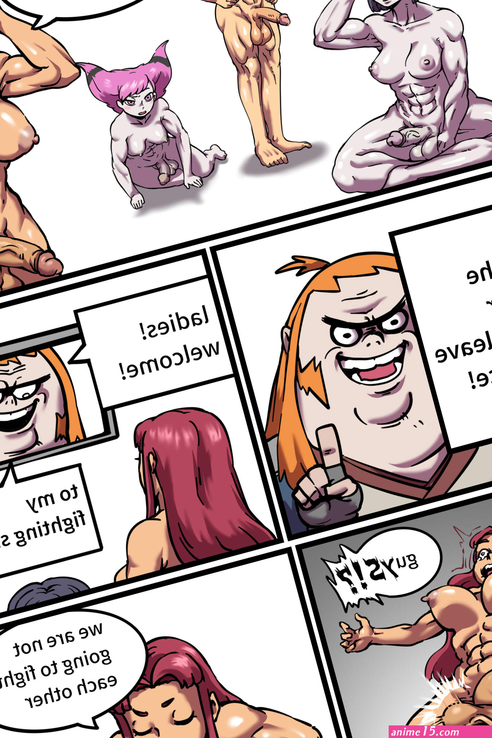 no.62 on X: commissioncbt futanari teen tians ball busting comic