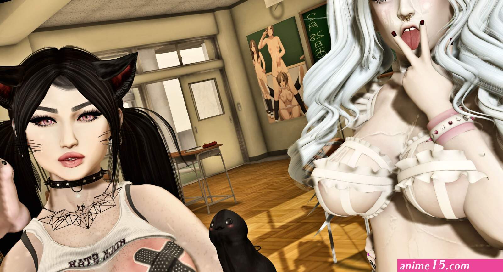 Wallpaper : women cosplay anime photography black hair fashion messy kittens Foxy clothing hentai Razor Zenith pasties ART girls sexy SL costume females secondlife blog catwa suicidedollz s0ng arise hentaifair bbg labaguette