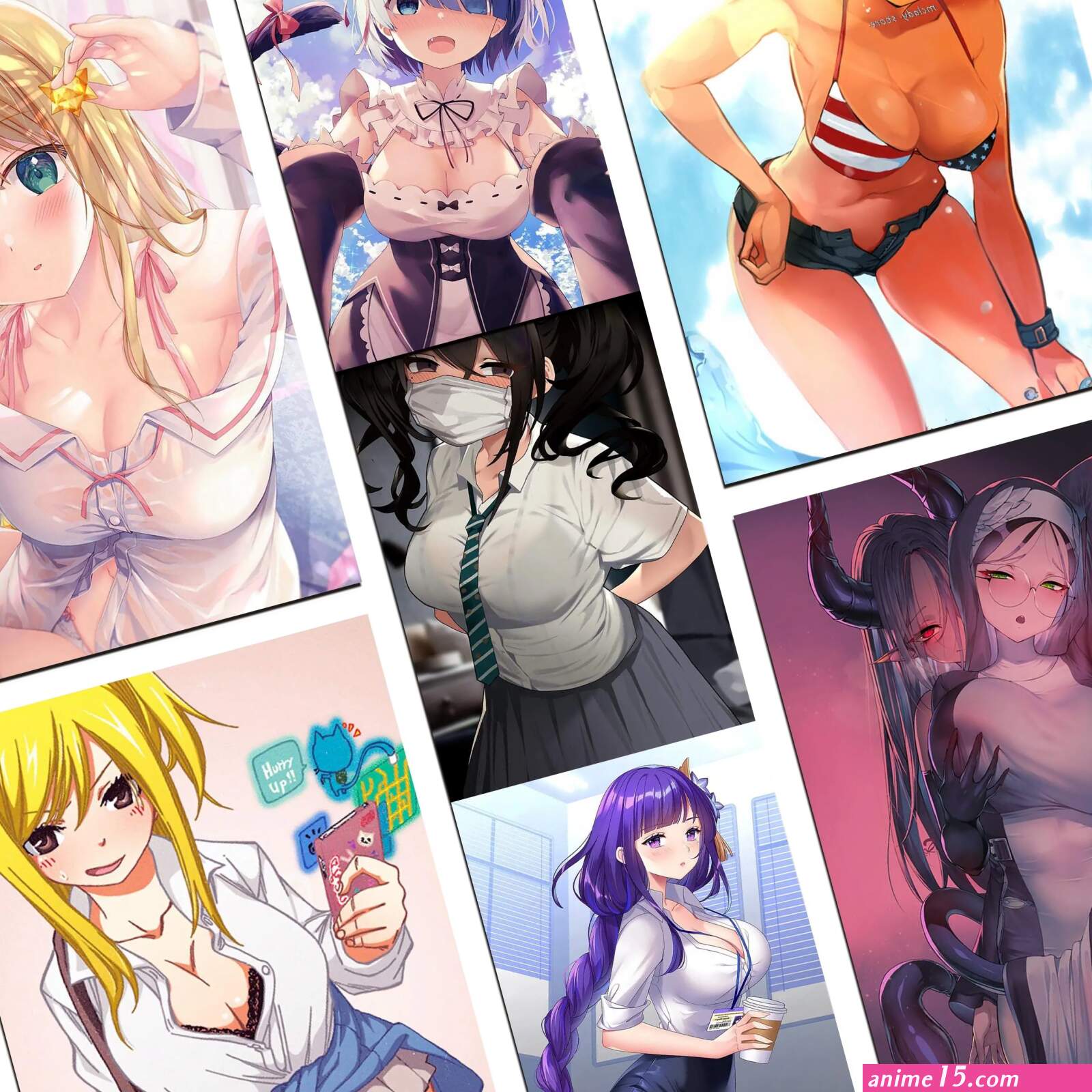 WHite CARD Anime SEX Girl Poster Hentai CUTE Kraft Paper Poster Bar Cafe Wall Art Pictures Painting Home Decor