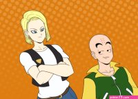 Post 6401145: acelewdarts Android18 comic DragonBallseries Krillin