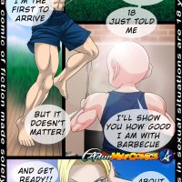 18S Pool Party Dragon Ball Z Hentai english 02