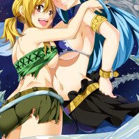 Aquarius and Lucy Heartfilia
